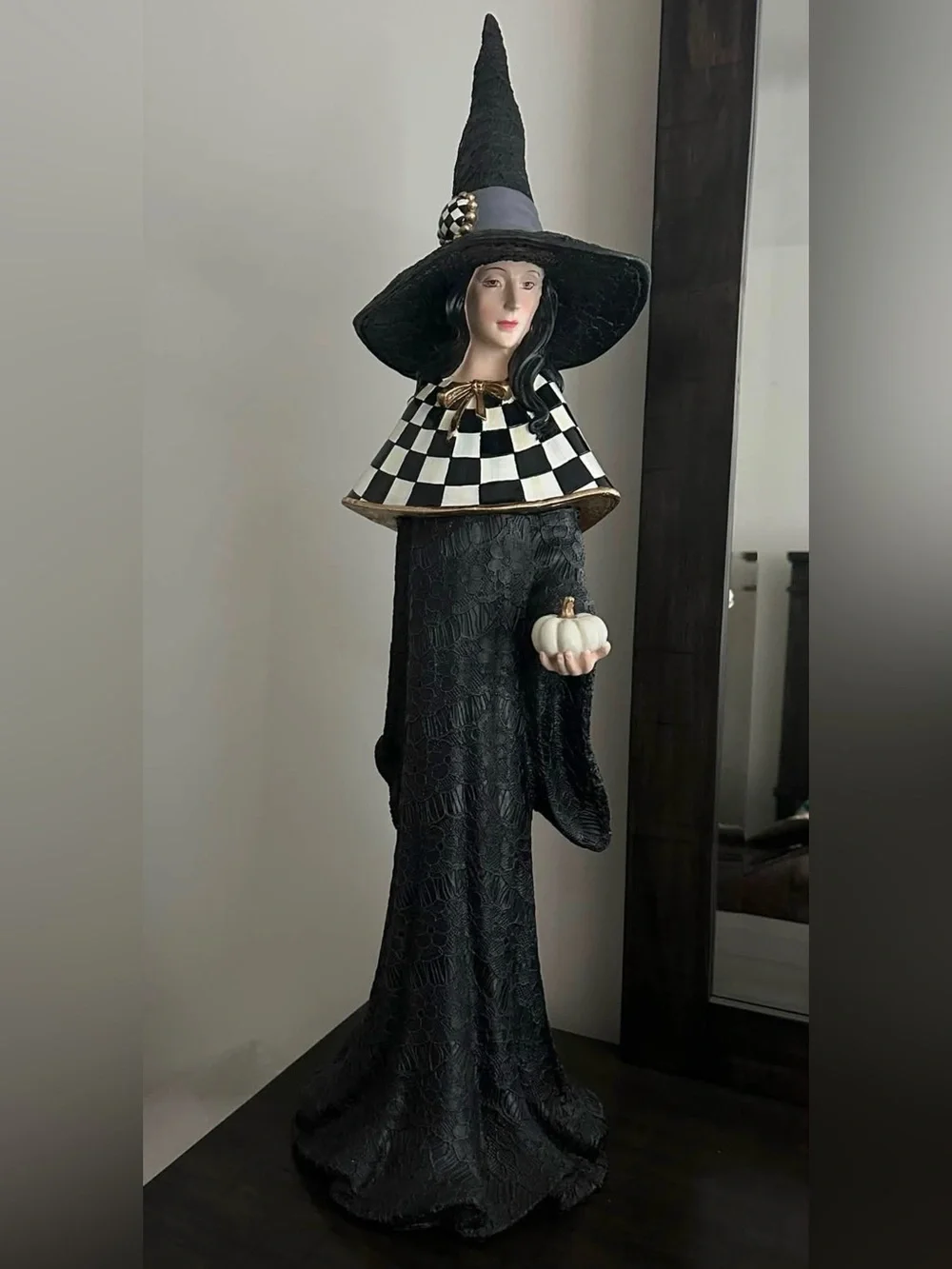 Mackenzie-Childs Haunted House Witch in Courtly Check